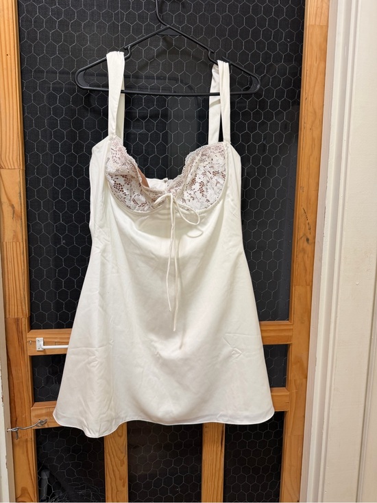 House of CB Dresses & Skirts - House of CB White Lace-Trim Slip Dress